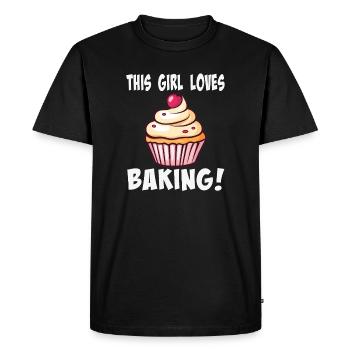 Cupcake à la cannelle pour amateurs de gâteaux - T-shirt Premium bio Homme - noir - Devant - Nico (187cm)