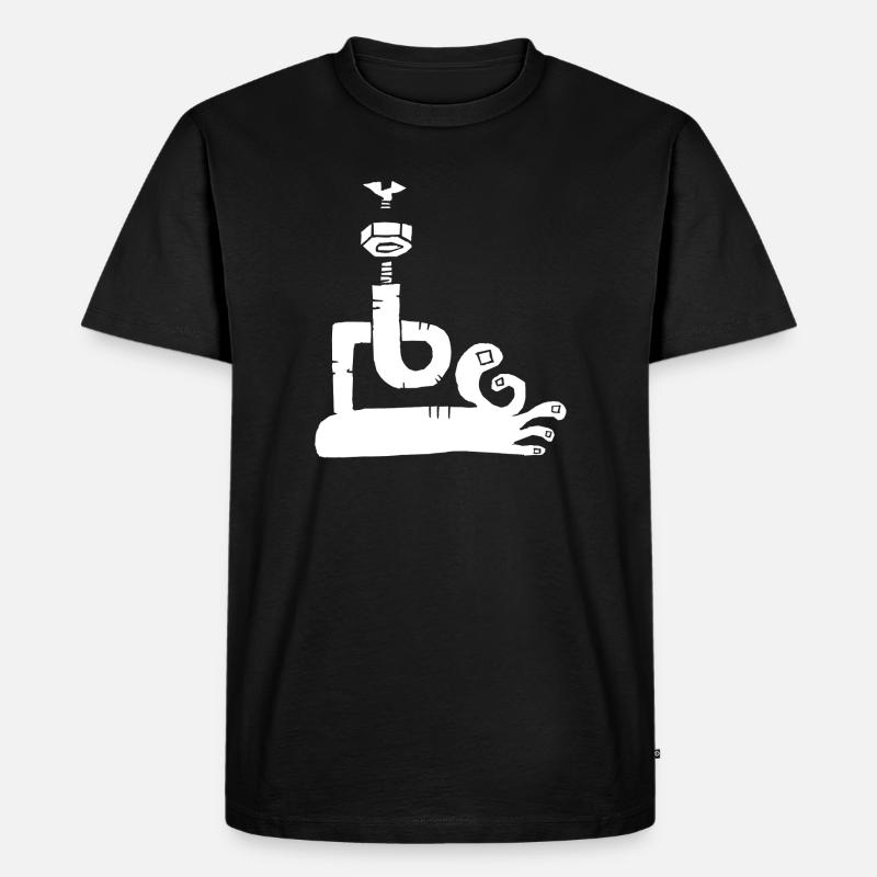 foot! - Männer Premium Bio T-Shirt - Schwarz