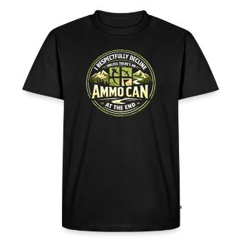 Only with cache at the destination | Geocaching Humor - Men's Premium Organic T-Shirt - black - Front - Nico (187cm)