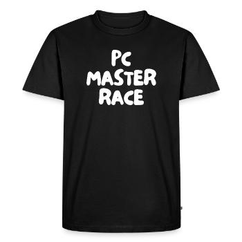 Race Maître PC - T-shirt Premium bio Homme - noir - Devant - Nico (187cm)