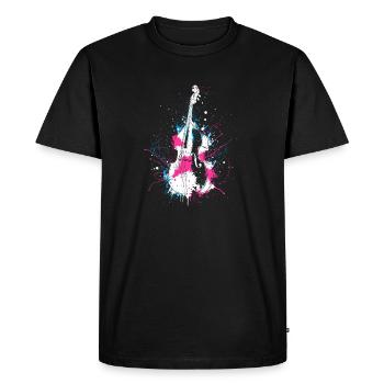 Type : Contrebasse - T-shirt Premium bio Homme - noir - Devant - Nico (187cm)