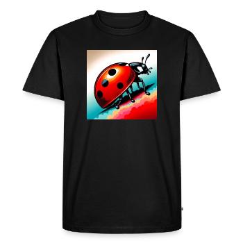 coccinelle - T-shirt Premium bio Homme - noir - Devant - Nico (187cm)