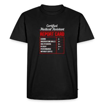 Medical Assistant MFA - Men's Premium Organic T-Shirt - black - Front - Nico (187cm)