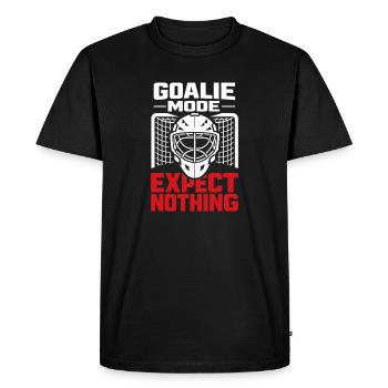 Gardien de but de hockey Cadeau de but Vie de gardien de hockey - T-shirt Premium bio Homme - noir - Devant - Nico (187cm)