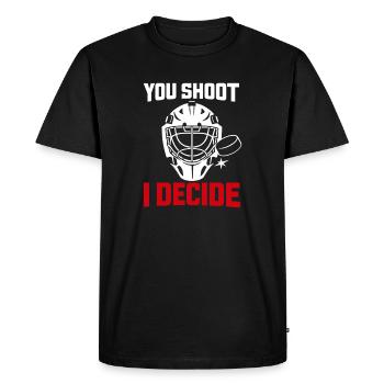 Gardien de but de hockey Cadeau de but Vie de gardien de hockey - T-shirt Premium bio Homme - noir - Devant - Nico (187cm)