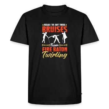 Danseuse de l’école de danse Vortex Dance - T-shirt Premium bio Homme - noir - Devant - Nico (187cm)