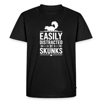 Paroles de moufette Cadeau drôle de moufette - T-shirt Premium bio Homme - noir - Devant - Nico (187cm)
