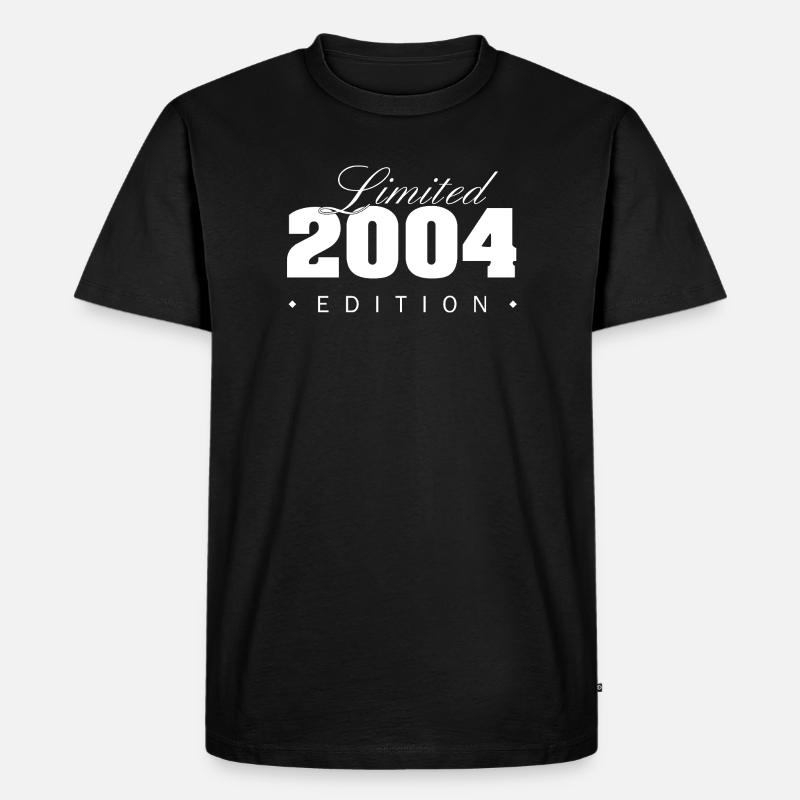 Limitierte 2004 Edition - Männer Premium Bio T-Shirt - Schwarz