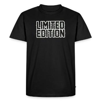 Édition limitée : Geometric Contour - T-shirt Premium bio Homme - noir - Devant - Nico (187cm)