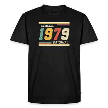 Classique 1979 original 1979 - T-shirt Premium bio Homme - noir - Devant - Nico (187cm)