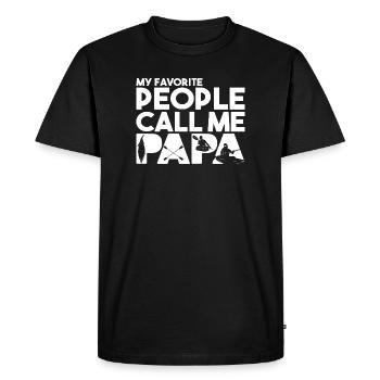 Évolution du kayak humain - T-shirt Premium bio Homme - noir - Devant - Nico (187cm)
