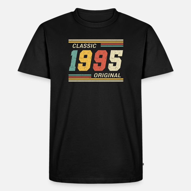 Classic 1995 original 1995 - Männer Premium Bio T-Shirt - Schwarz
