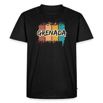 Cadeau pour la Grenade - T-shirt Premium bio Homme - noir - Devant - Nico (187cm)