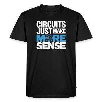 Circuits make technology more meaningful - Men's Premium Organic T-Shirt - black - Front - Nico (187cm)