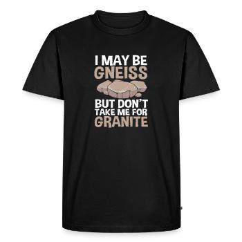 Archéologie Géologie - T-shirt Premium bio Homme - noir - Devant - Nico (187cm)
