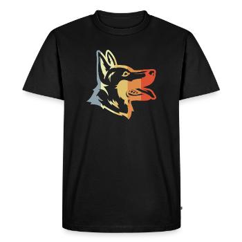 Berger allemand vintage - T-shirt Premium bio Homme - noir - Devant - Nico (187cm)