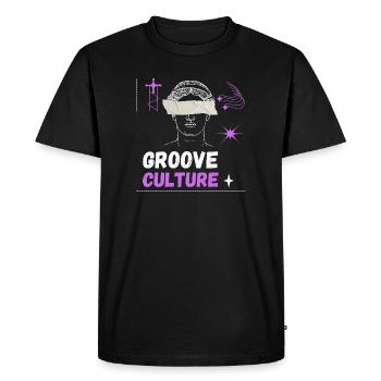 Groove culture hardgroove Trance techno art - Men's Premium Organic T-Shirt - black - Front - Nico (187cm)