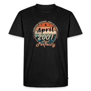 Avril 2001 - T-shirt Premium bio Homme - noir - Devant - Nico (187cm)