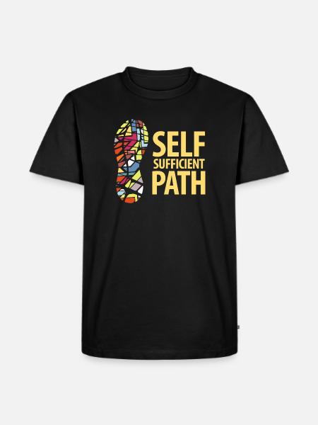 Self Sufficient Path - Men's Premium Organic T-Shirt - black