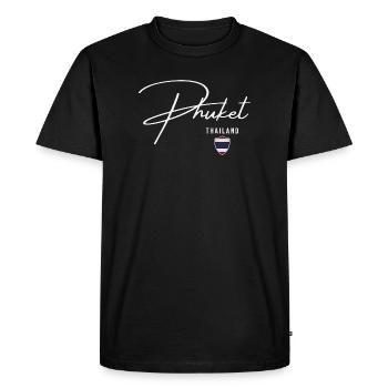 Phuket Thaïlande, design élégant Phuket - T-shirt Premium bio Homme - noir - Devant - Nico (187cm)