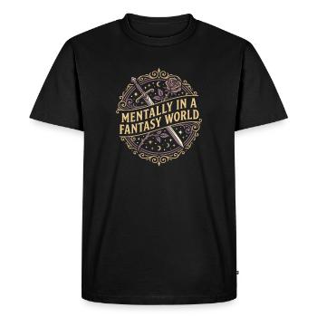 Romantasy Fantasy Romance Booktok Spicy Reader - Men's Premium Organic T-Shirt - black - Front - Nico (187cm)