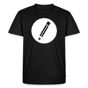 Pencil - Men's Premium Organic T-Shirt - black - Front - Nico (187cm)