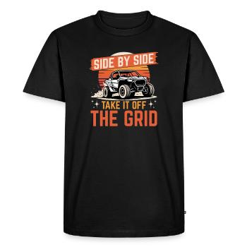 UTV Off Road 4 Wheeler Side by side - Men's Premium Organic T-Shirt - black - Front - Nico (187cm)