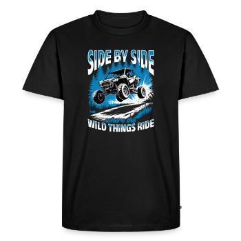 UTV Off Road 4 Wheeler Side by side - Men's Premium Organic T-Shirt - black - Front - Nico (187cm)