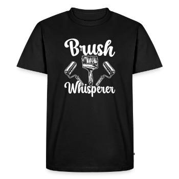Peintre en bâtiment, créations hilarantes, cadeaux uniques - T-shirt Premium bio Homme - noir - Devant - Nico (187cm)