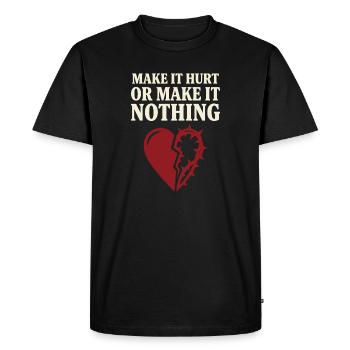 Romance romantique vampirique gothique sombre - T-shirt Premium bio Homme - noir - Devant - Nico (187cm)
