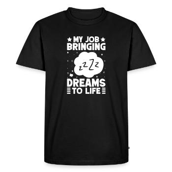 Anesthesiologist Dreams To Life Specialist - Men's Premium Organic T-Shirt - black - Front - Nico (187cm)