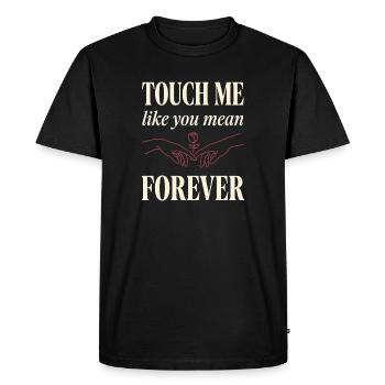 Romance romantique vampirique gothique sombre - T-shirt Premium bio Homme - noir - Devant - Nico (187cm)