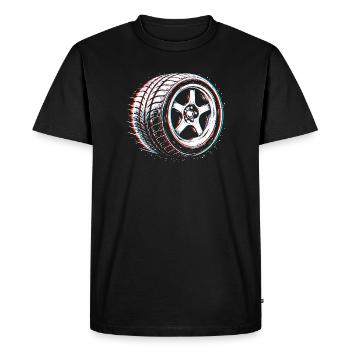 Car Tire Tuning Drift Motorsport Design - Men's Premium Organic T-Shirt - black - Front - Nico (187cm)
