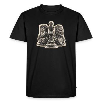 Chess Knight Medieval Figures for Men - Men's Premium Organic T-Shirt - black - Front - Nico (187cm)