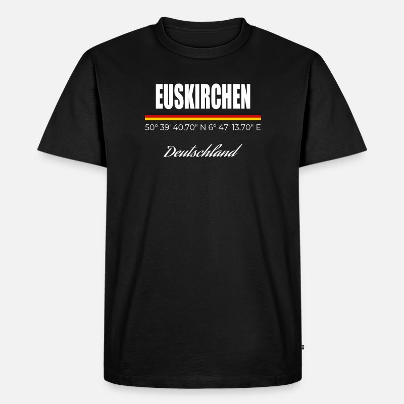Euskirchen - Männer Premium Bio T-Shirt - Schwarz