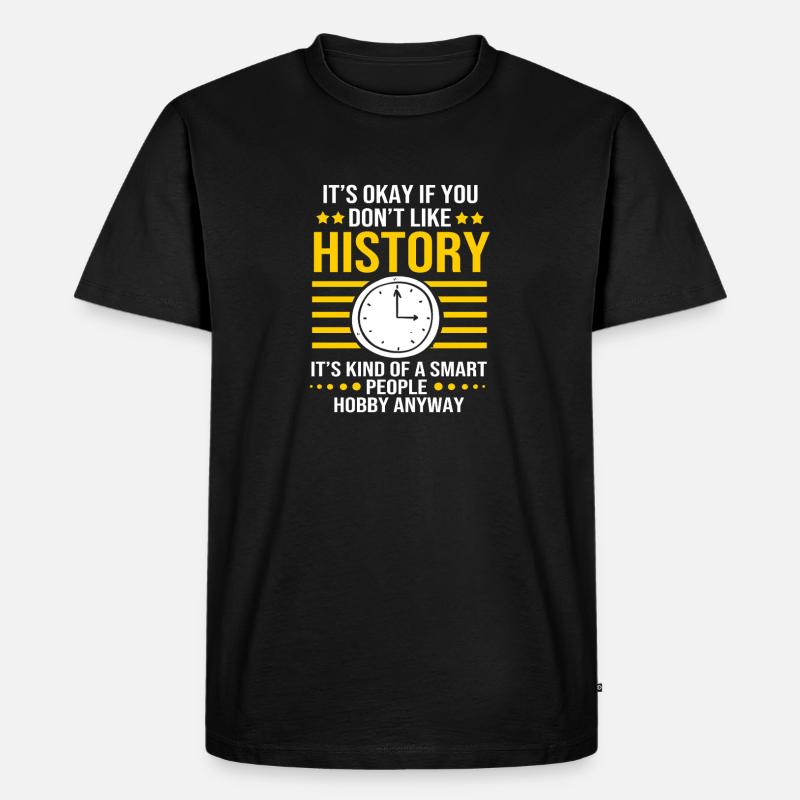 Geschichte Historiker Historisch - Männer Premium Bio T-Shirt - Schwarz