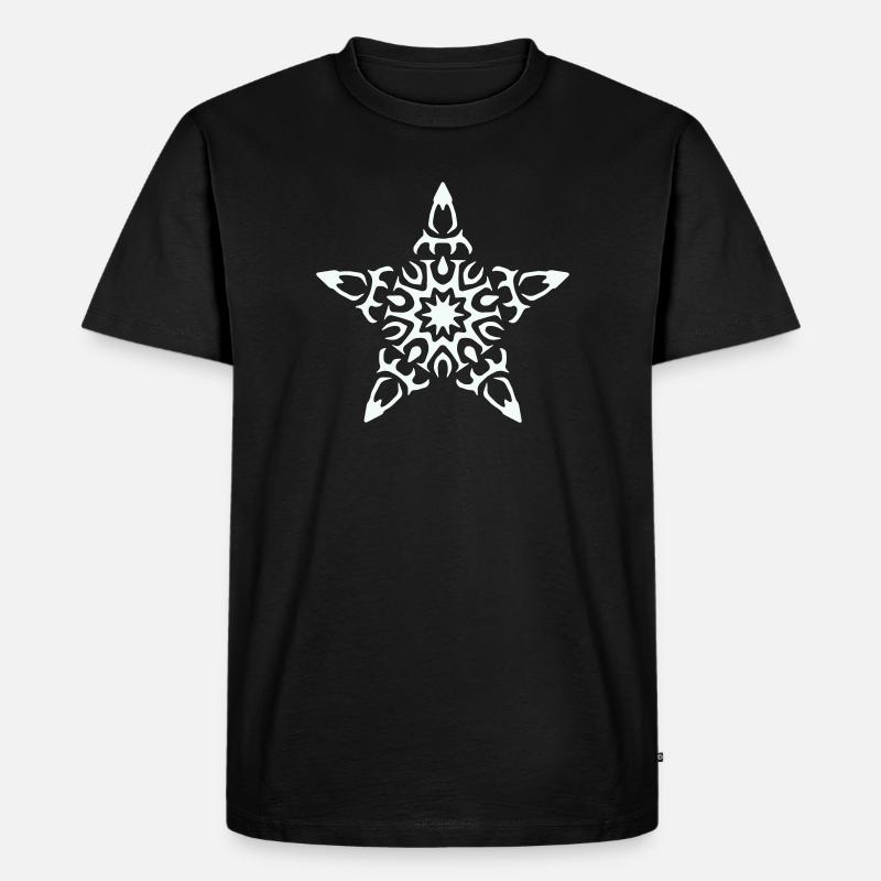 stern - Männer Premium Bio T-Shirt - Schwarz