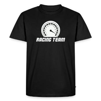 Racing Team Speedometer Emblem - Men's Premium Organic T-Shirt - black - Front - Nico (187cm)