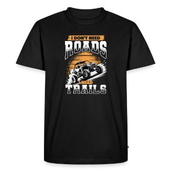 UTV Off Road 4 Wheeler Side by side - Men's Premium Organic T-Shirt - black - Front - Nico (187cm)