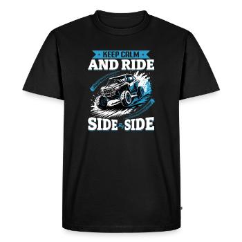 UTV Off Road 4 Wheeler Side by side - Men's Premium Organic T-Shirt - black - Front - Nico (187cm)