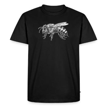 honeybee - Men's Premium Organic T-Shirt - black - Front - Nico (187cm)