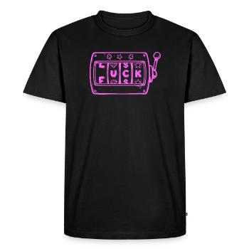 Lucky Bandit, Fun Slot Shirt, Mug - T-shirt Premium bio Homme - noir - Devant - Nico (187cm)