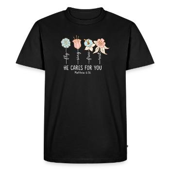 Enfants chrétiens Armor Of God - T-shirt Premium bio Homme - noir - Devant - Nico (187cm)