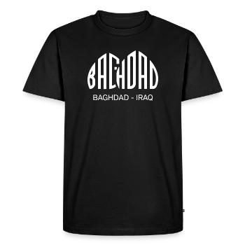 Voyage de Bagdad dans la capitale de l’Irak Touristes Irakiens - T-shirt Premium bio Homme - noir - Devant - Nico (187cm)