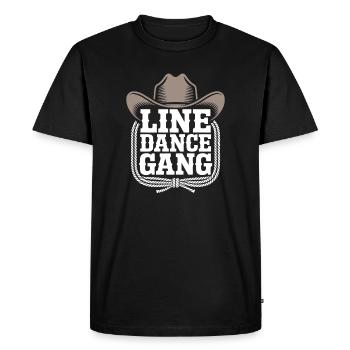 Cowboy de la bande de danse en ligne - T-shirt Premium bio Homme - noir - Devant - Nico (187cm)
