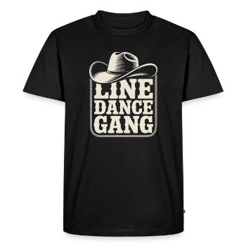 Country de Gang de Cowboys de Danse en Ligne - T-shirt Premium bio Homme - noir - Devant - Nico (187cm)
