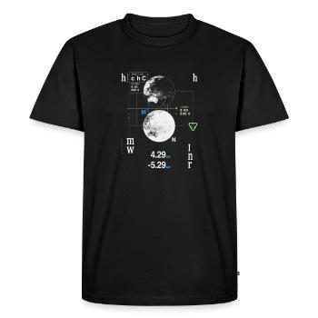 Coordonnées de la carte du monde futuriste du HUD - T-shirt Premium bio Homme - noir - Devant - Nico (187cm)