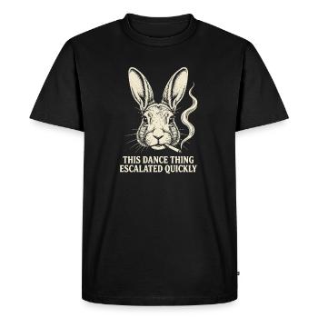 This Dance Thing Escalated Quickly Funny Dancer - Men's Premium Organic T-Shirt - black - Front - Nico (187cm)