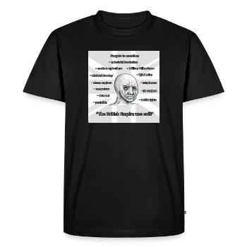 PROBRITAIN3 - Men's Premium Organic T-Shirt - black - Front - Nico (187cm)