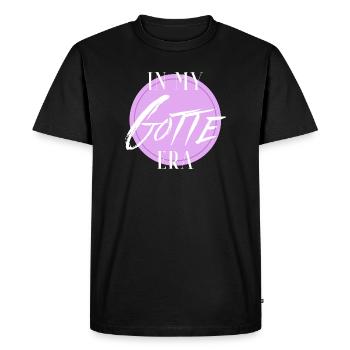 À mon époque Gotte, Marraine du Don, Gotti - T-shirt Premium bio Homme - noir - Devant - Nico (187cm)
